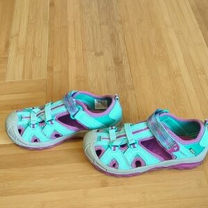 Merrell Aqua and Purple Kids Hydro Hike Shoes
